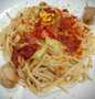 Resep 80. Spaghetti Aglio Olio Smoked beef pedas, Enak