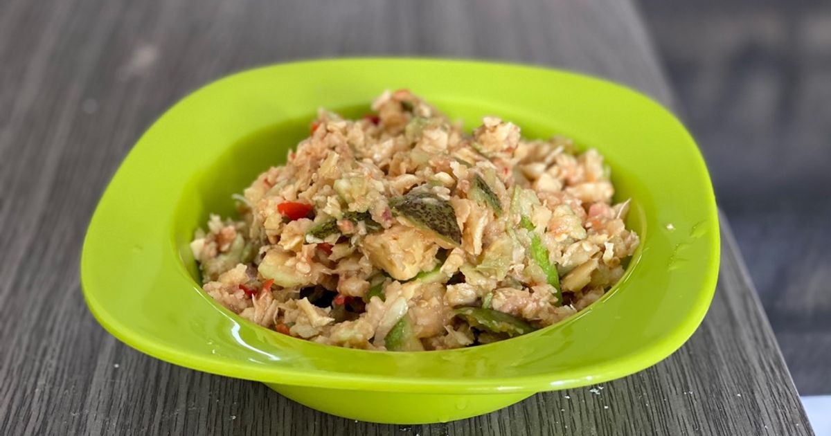 Resep Rujak Tumbuk (Beubeuk) Jambu Batu, Kedongdong & Ubi Jalar oleh ...