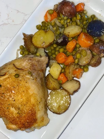 Recipe Mare’s Chicken with Potatoes and Peas the So Delicious Delicious