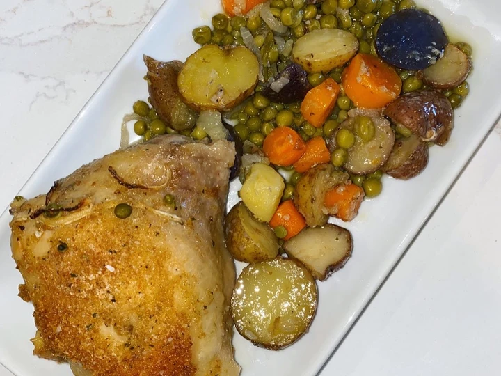 Recipe Mare’s Chicken with Potatoes and Peas the So Delicious Perfect