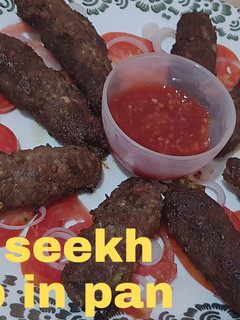 A picture of Beef seekh kabab.