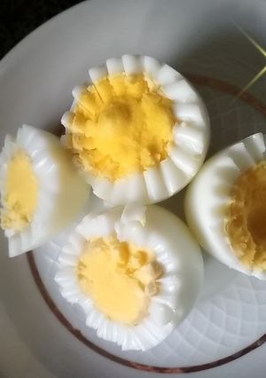 صورة لوصفة وردات البيض المسلوق 🥚💞