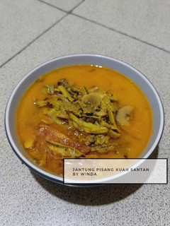 Foto resep Jantung Pisang Kuah Santan