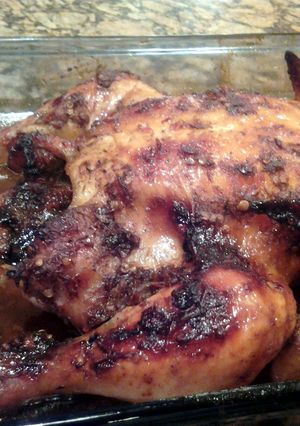 A picture of Mojo's Jerked Out Whole Clucker.