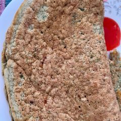 A picture of Vegan Pancakes with Veggies +oat + eggs.