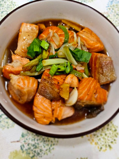 紅燒鮭魚 的食譜成品照片