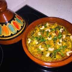 A picture of Chicken Tagine with Apple & Brinjal.