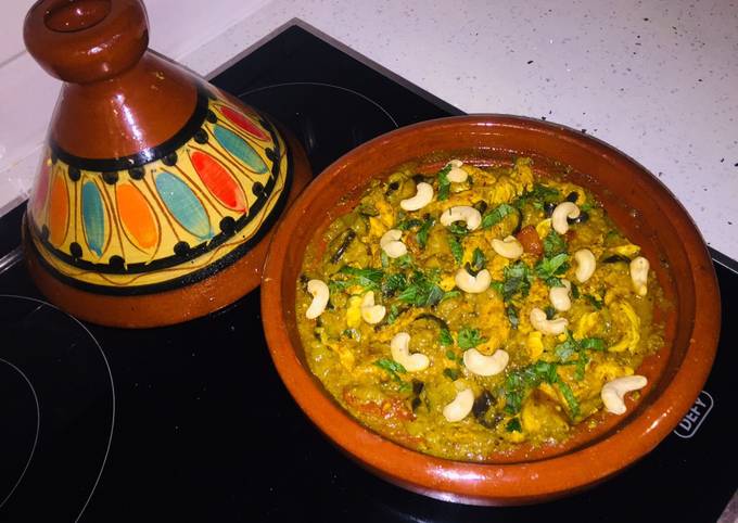 Recipe of Speedy Chicken Tagine with Apple &amp; Brinjal - New Recipes