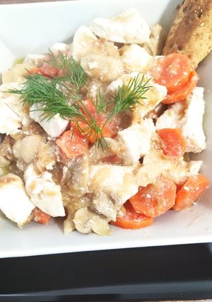 Una foto de Pollo con verduras en 14 minutos con la jarra microcook