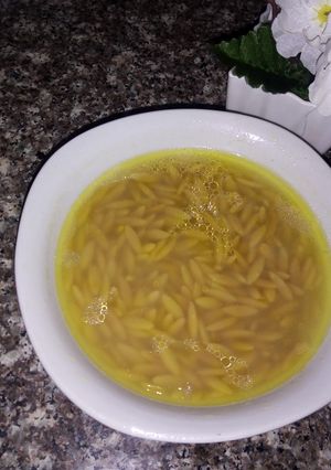 صورة لوصفة شوربه لسان عصفور طيب 😋😋😋