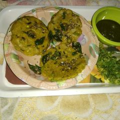 A picture of Makki ka dhokla.