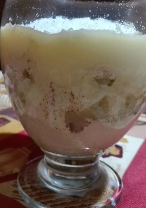 Una foto de Postre en copa sabor apple pié sin azúcar