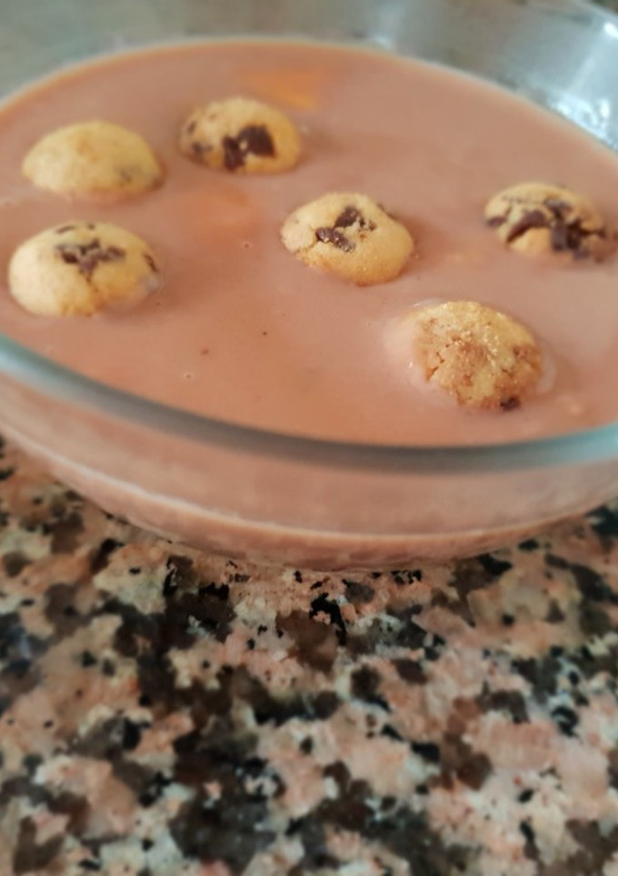 Una foto de Crema de alubias con leche