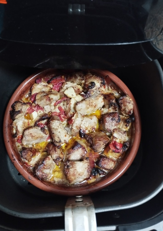 Una foto de Lomo al ajillo con pimiento