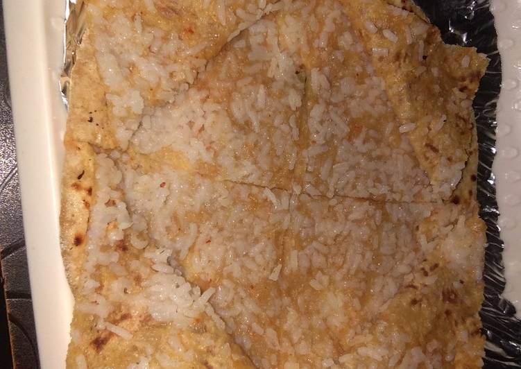 Leftover Rice Paratha