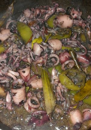 Foto resep Cumi bumbu hitam pedas