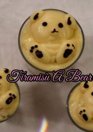 รูปของ แต่งหน้าขนม Tiramisù ด้วยหมีน้อย