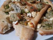 A picture of spinach flatbread