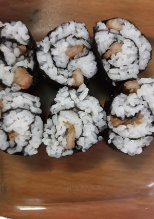 Hình của món Kimbab ngẫu hứng.
