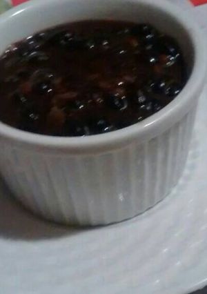 Una foto de Sopa de caraotas negras