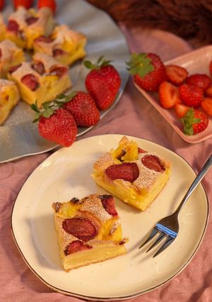 Epres-vaníliapudingos piskóta recept fotója