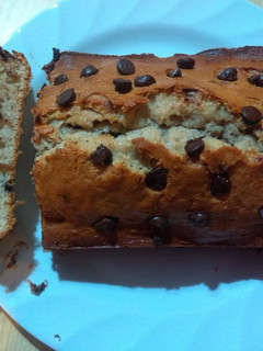 Una foto de Budín de banana con chips