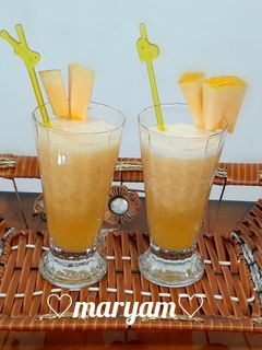 عکسی از دستور اسموتی ملون و موز🍹