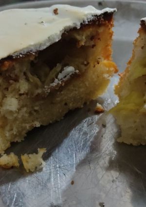 Una foto de Mini torta con corazón de dulce de leche