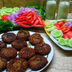 A picture of Shami kabab.