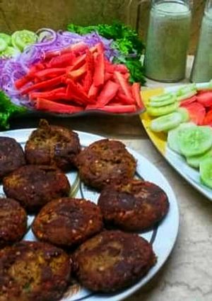 A picture of Shami kabab.