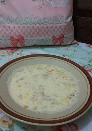Foto resep Cream soup ayam jagung