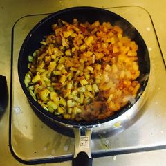 A picture of Aloo Curry (Potato fry).