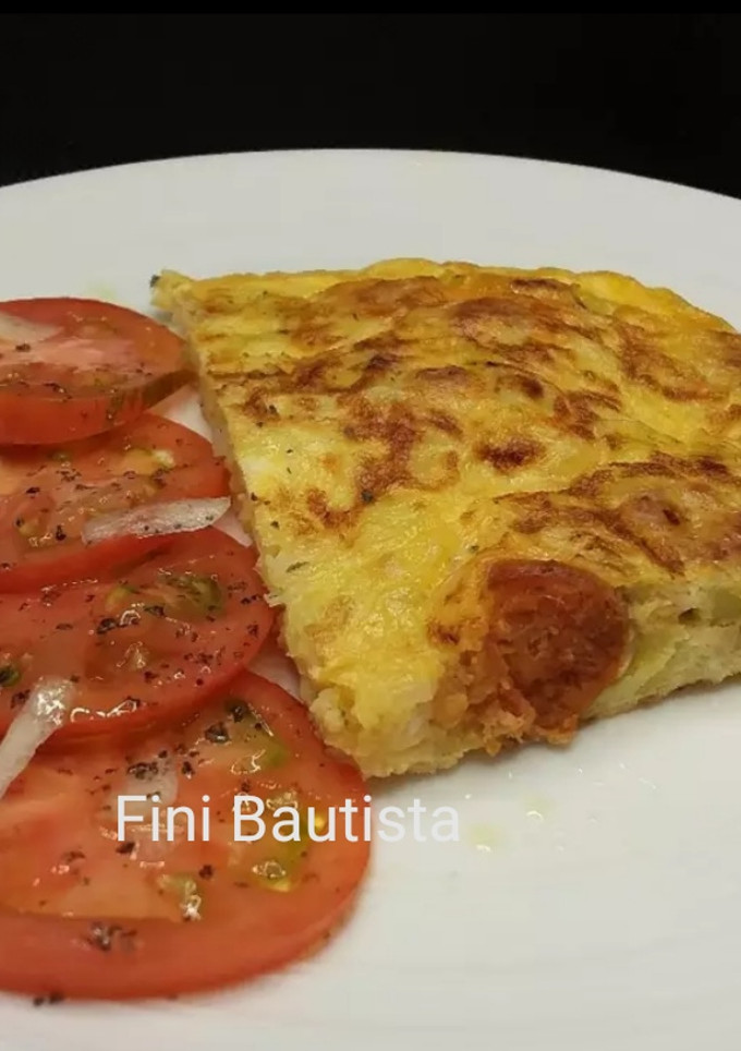 Una foto de Tortilla de chistorra