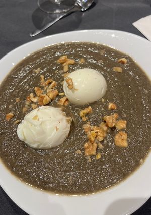 Una foto de Crema de Calabaza y Champiñones