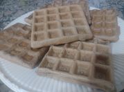 Una foto de waffle keto
