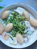 Masak Lemak Putih Taugeh Hijau dengan Fish Ball 🏈