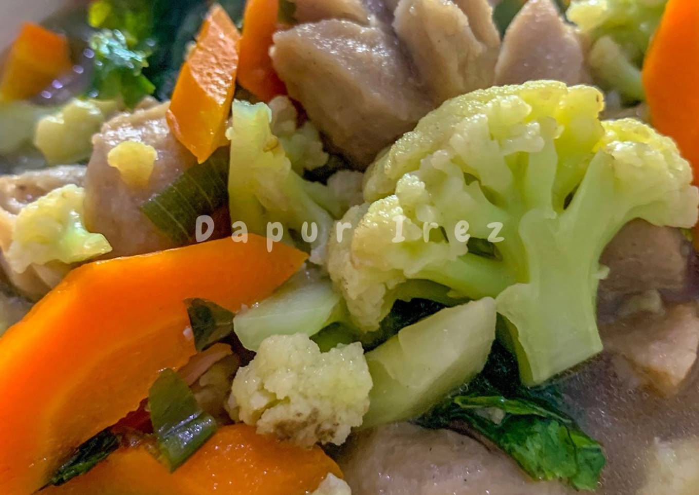 Sayur Bening Bakso Saus Tiram