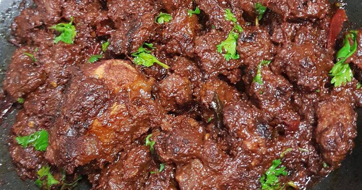 Spicy lamb ghee varuval Recipe by Mrs Raj Cookpad