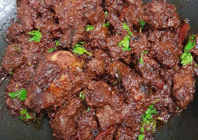 Easiest Way to Prepare Super Quick Homemade Spicy lamb ghee varuval