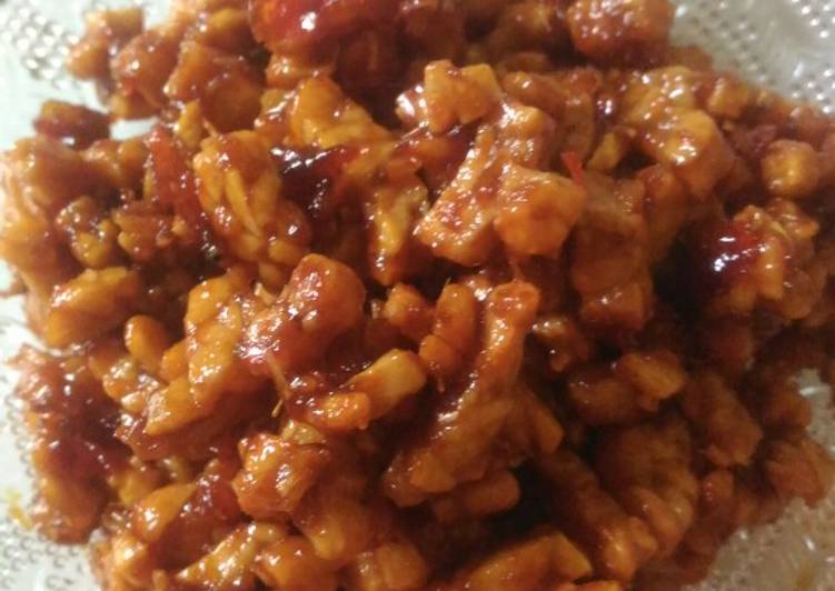 Tempe orek crispy (kering)