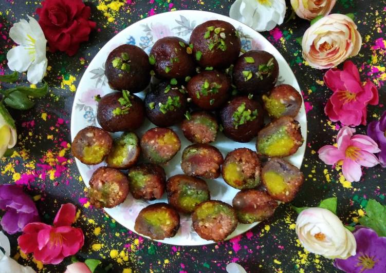 Step-by-Step Guide to Prepare Quick Rainbow gulab jamun