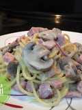 Espaguetti Baby Bella a la Crema