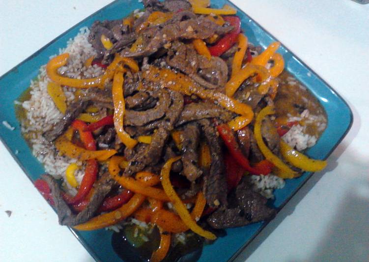 Sweet peppers and rice