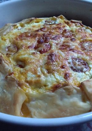 Una foto de Tarta de tomates cherry y queso crema