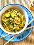 Riso basmati gamberetti e zucchine