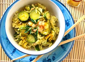 Foto di Riso basmati gamberetti e zucchine