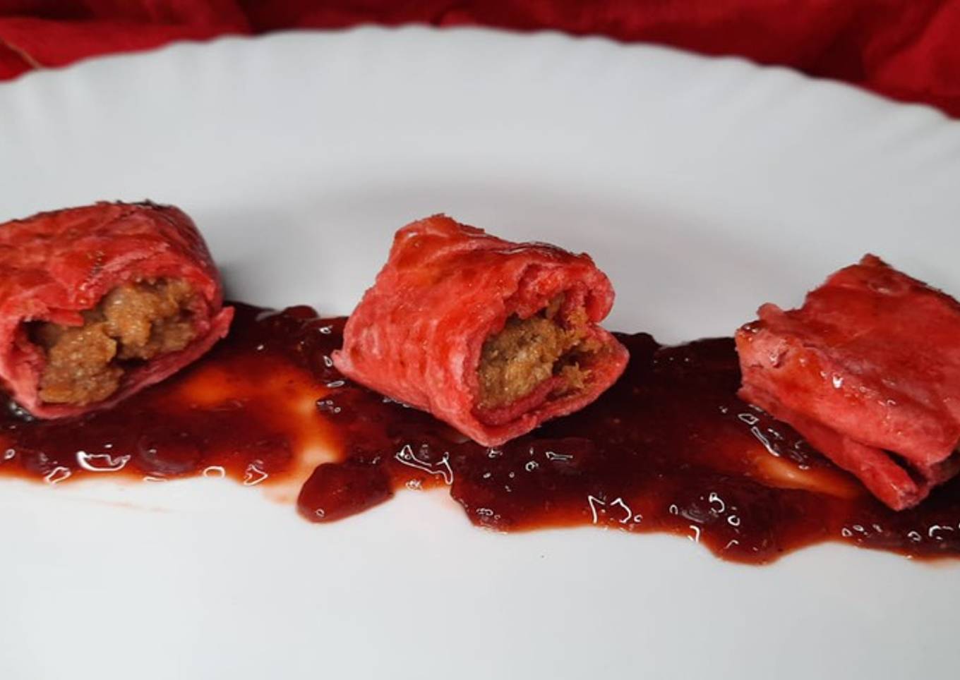 Valentine’s Day special - Strawberry Mawa Roll