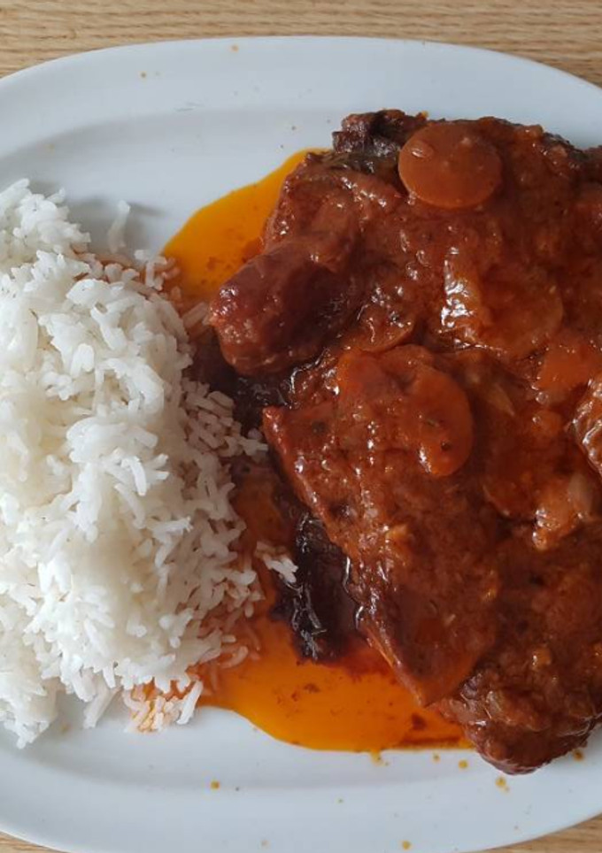 Una foto de 🇮🇹 Ossobuco a la milanesa 🇮🇹