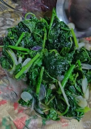 Foto resep Tumis bayam