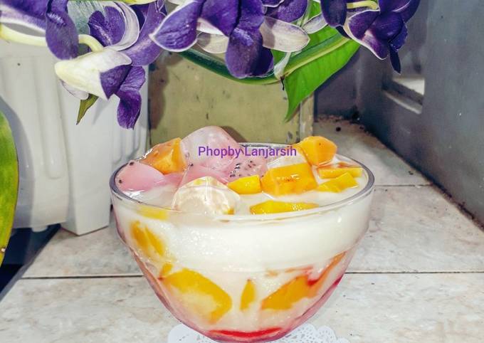 Cara membuat Es Susu Puding Nangka Cara membuat Es Susu Puding Nangka